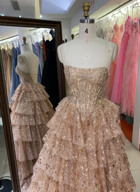 2026 A-Line Tulle Corset Dress Slit Satin Fabric Off-the-Shoulder Appliques Lace Court Train Sequined