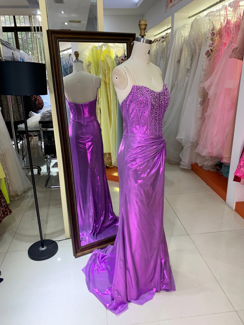 Premium A-Line Sparkly Short Homecoming Dress Dot Satin Floral Appliques Evening Gown High Quality for Boutique Wholesaler