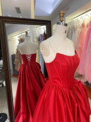 Premium A-Line Satin Dot Crystal Slim Fit 100% Polyester Mini Homecoming Dress Sweetheart Bow Elegant Evening Dress Built-in Bra