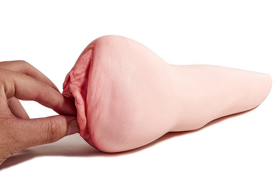 Silicone-Masturbation-Cup-Sex Toy-L-Vagina-122-Cinnamon