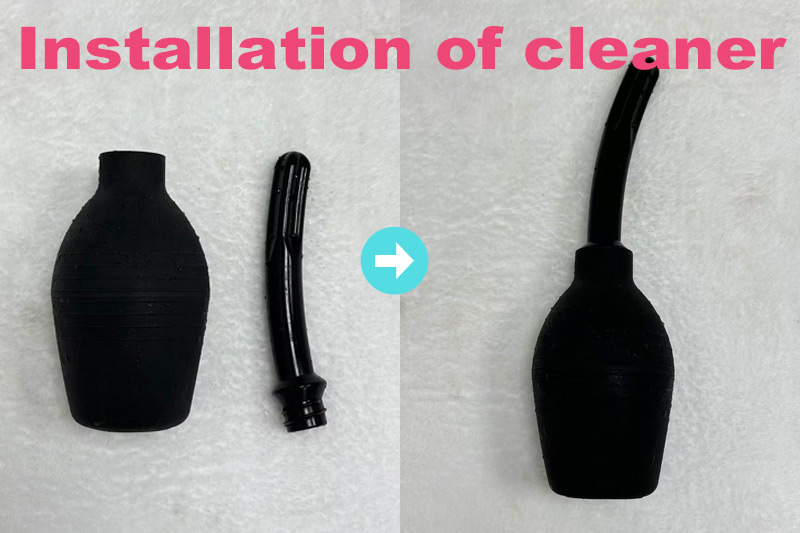 Cleaning internal channels of a Climax Doll