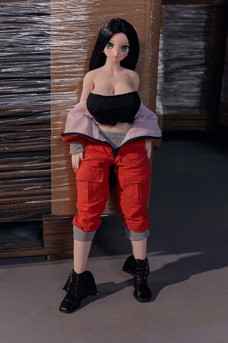 big-breasts-mini-sex-doll-rina-unzipping-outfit