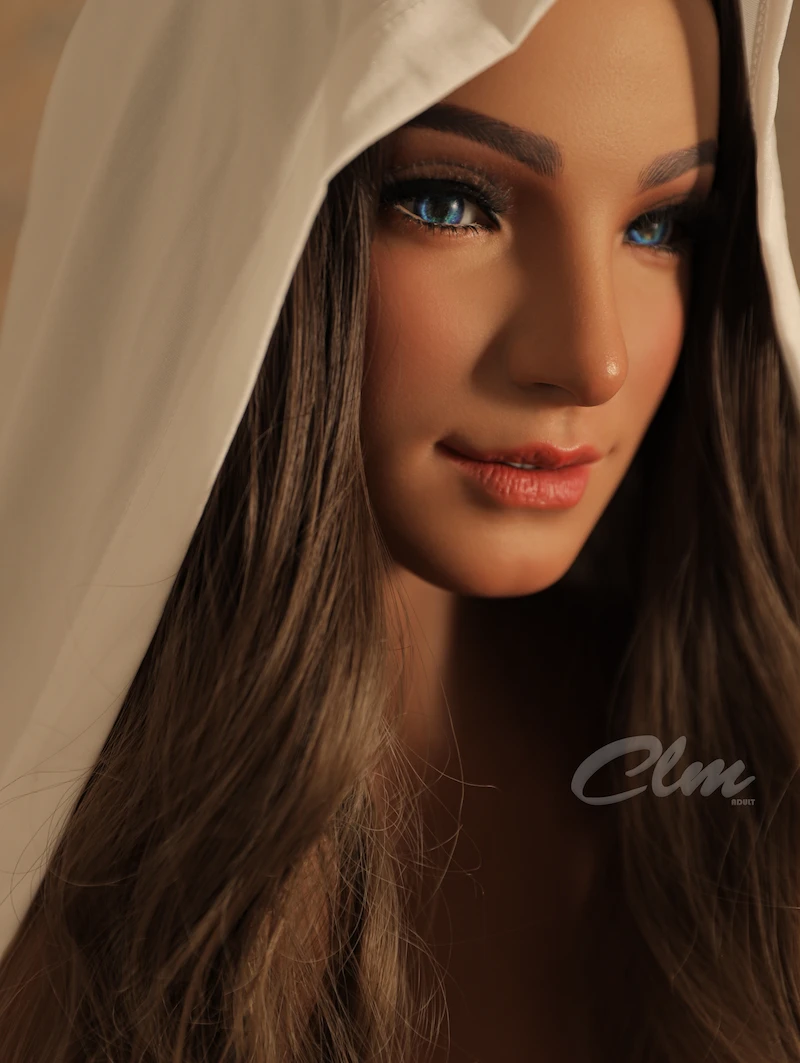 Realistic-sex-doll-Mouna-elegant-side-profile