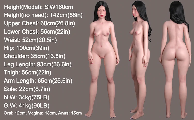 SiW160cm-sex-doll-Janice-3D-model-and-specifications
