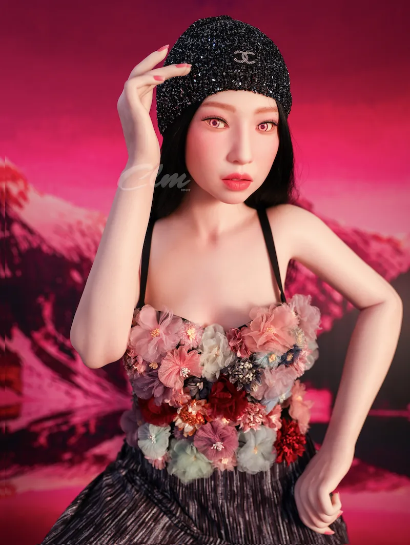 Silicone-sex-doll-Janice-hair-touching-pose
