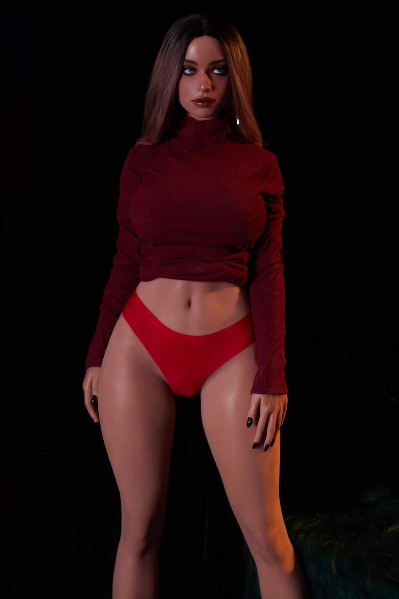 Sex-doll-SiT163cm-Harriet-wearing-red-lingerie