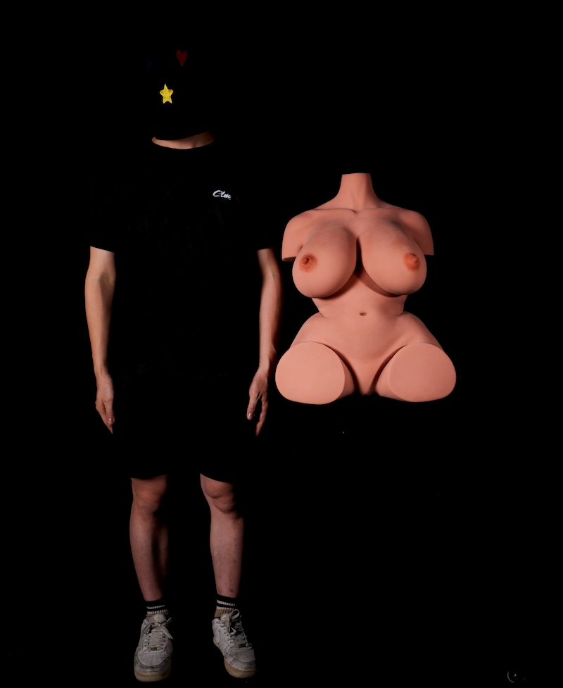 160-sex-doll-torso-STPE-front-size-compared-to-real-person