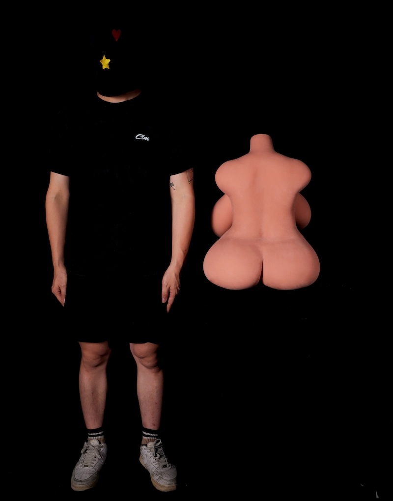 BBW-sex-doll-torso-STPE-58-back-size-compared-to-real-person