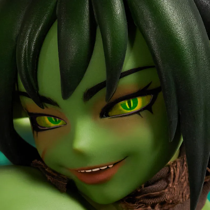 Goblin girl with Yellow Eyes
