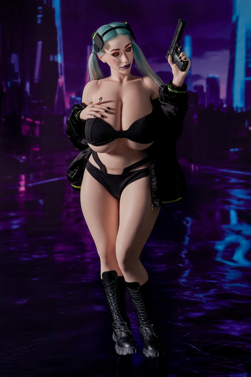 Lifelike-sex-doll-sir161cm-tasha-raising-handgun