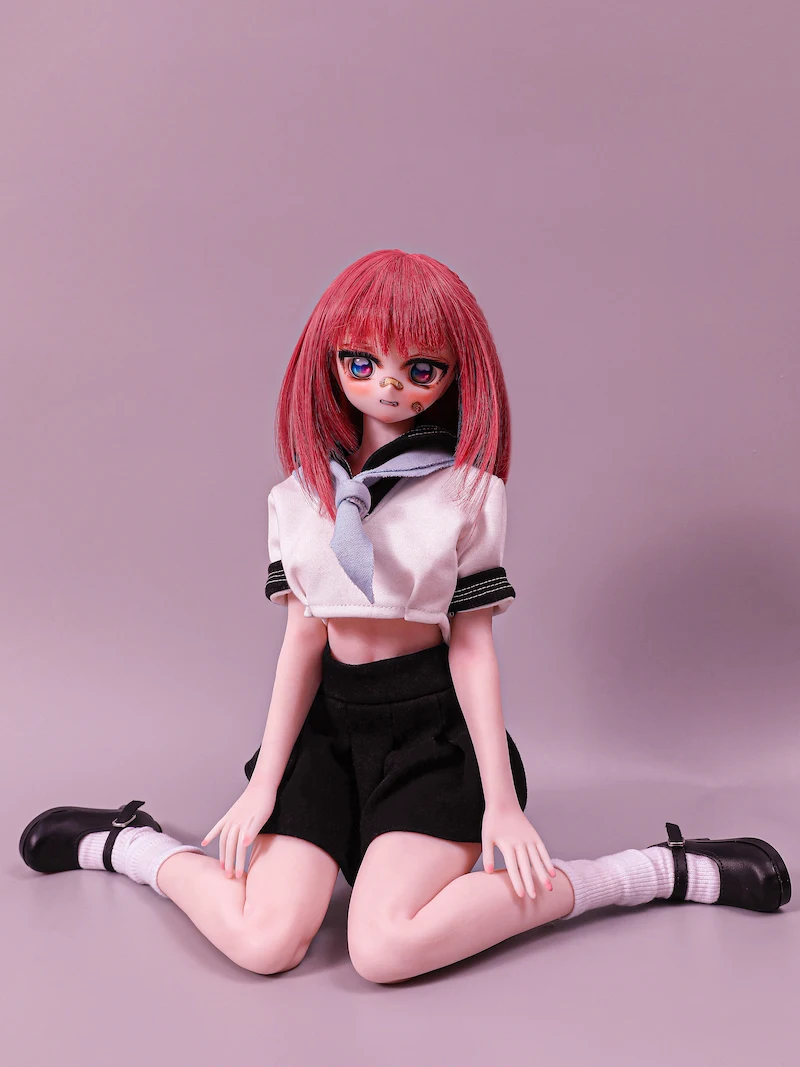 Realistic-mini-sex-doll-J60cm-Zapata-kneeling-on-floor