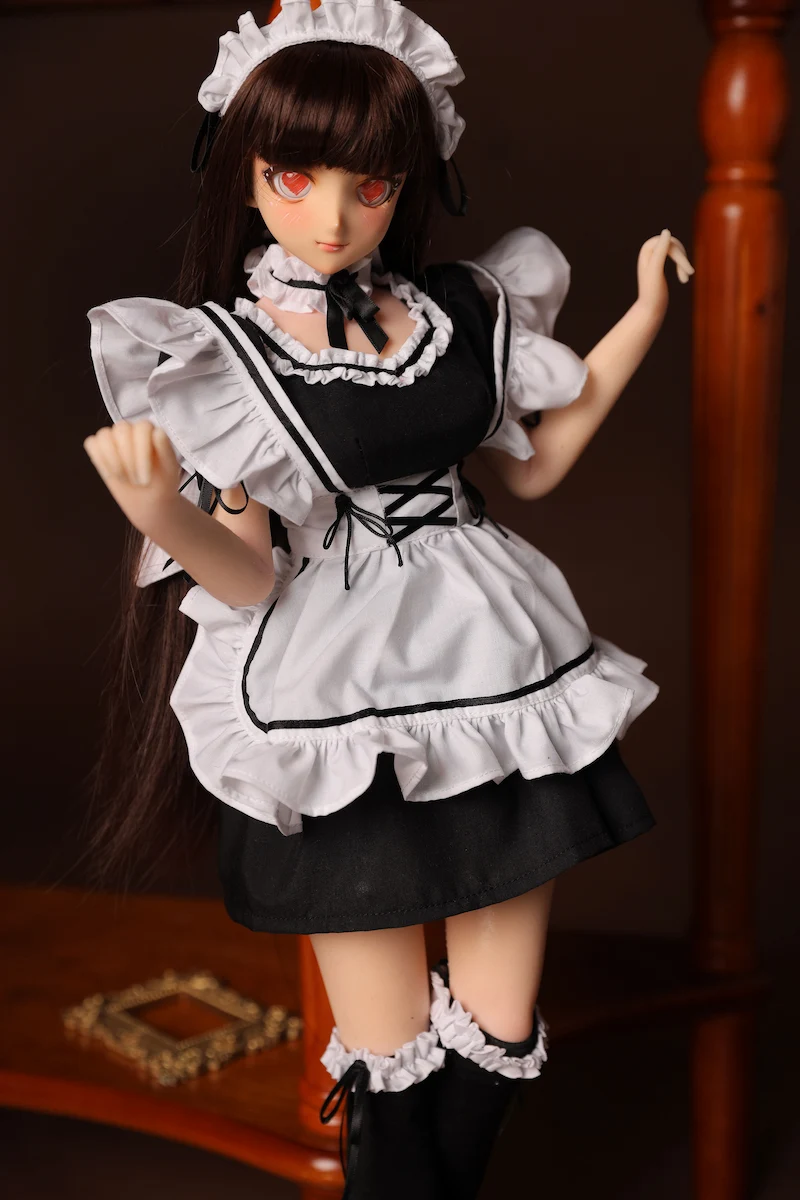 Fantasy-mini-sex-doll-j60cm-housemaid-hands-up-display