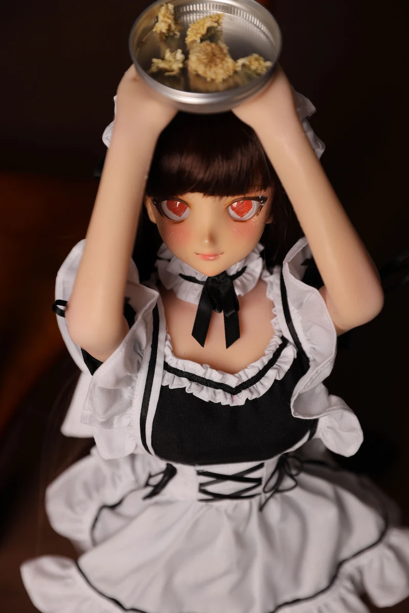 Maid-mini-sex-doll-j60cm-housemaid-hands-up-plate