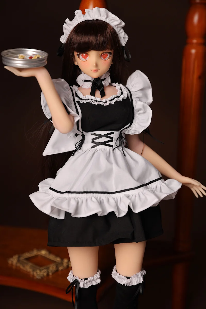 Mini-sex-doll-toy-j60cm-housemaid-lifting-plate-display