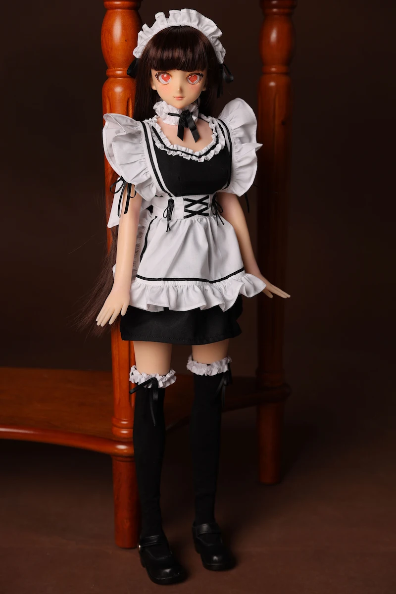 Realistic-mini-sex-doll-j60cm-housemaid-front-standing-display