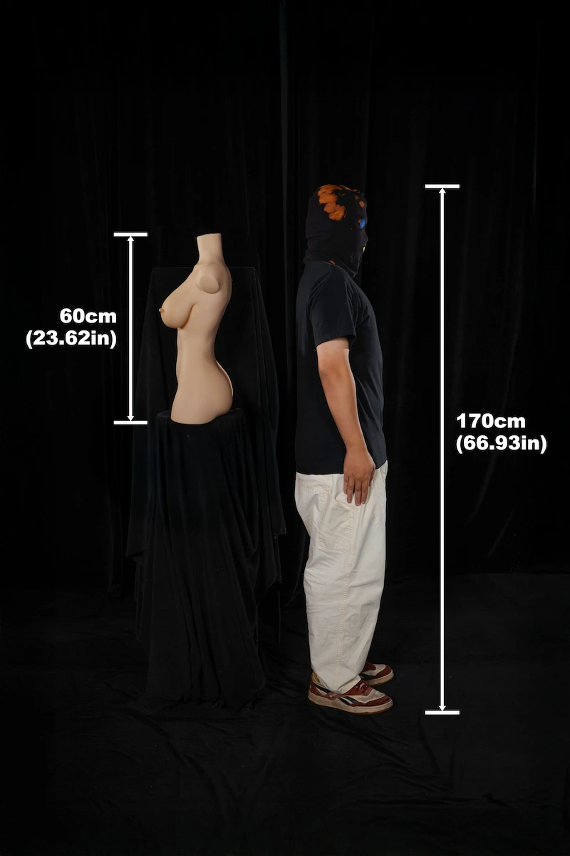 Silicone-sex-torso-ULW-662-side-size-display