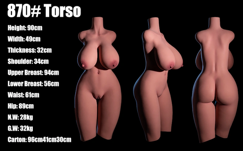 Tpe-sex-torso-870-black-torso-measurement