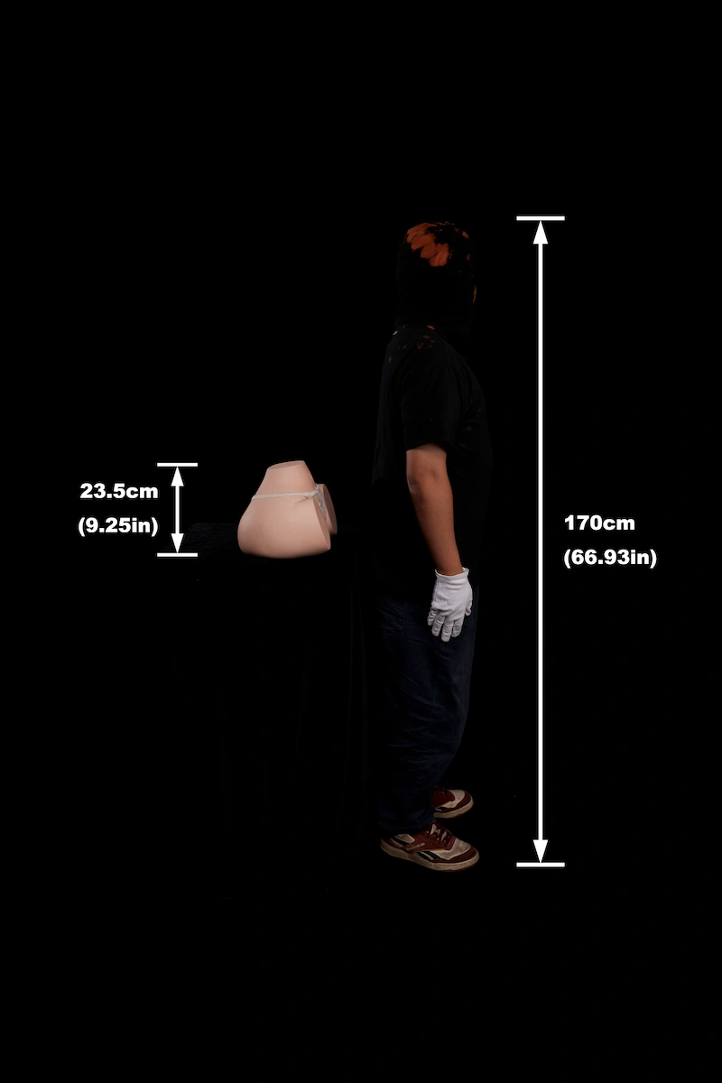 Realistic-female-sex-torso-rs-6-cinnamon-size-display-side-view