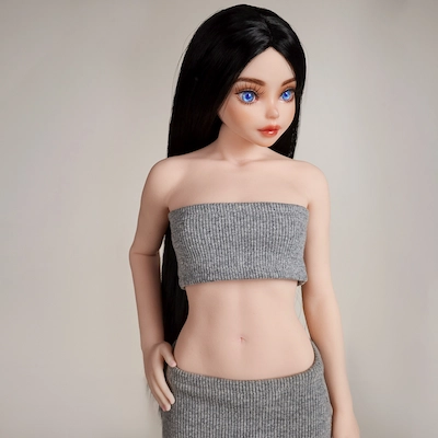 1. black-middle-part-wig
