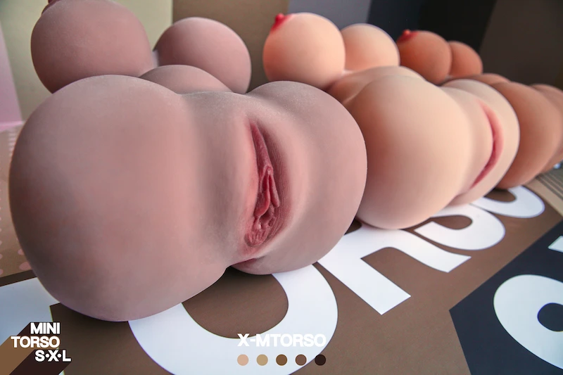 Big-ass-mini-sex-torso-x-mtorso-five-skin-tones-private-area-display