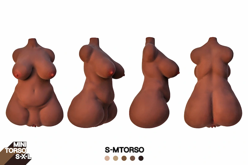 Big-butt-mini-sex-torso-s-mtorso-cocoa-three-view-diagram