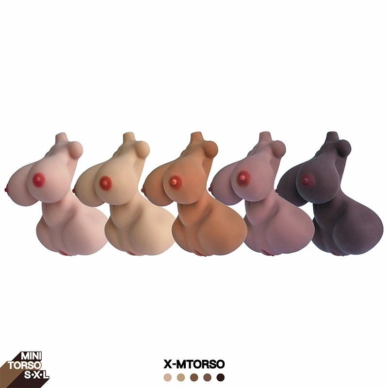 Big-booty-mini-sex-toy-x-mtorso-five-skin-tones-45-degree-view