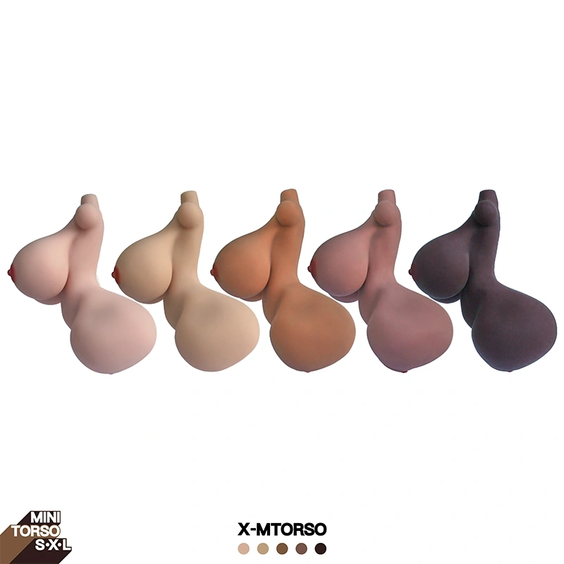 Big-butt-mini-sex-toy-x-mtorso-five-skin-tones-side-view