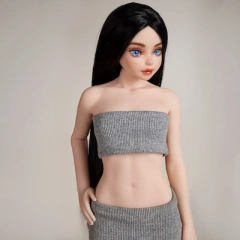 1. Black-middle-part-wig(+$30)