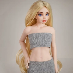 7. Gold-parted-long-curly-hair(+$30)