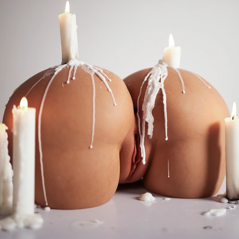 Torso-sex-toy-rs-6-yellow-dripping-wax-art