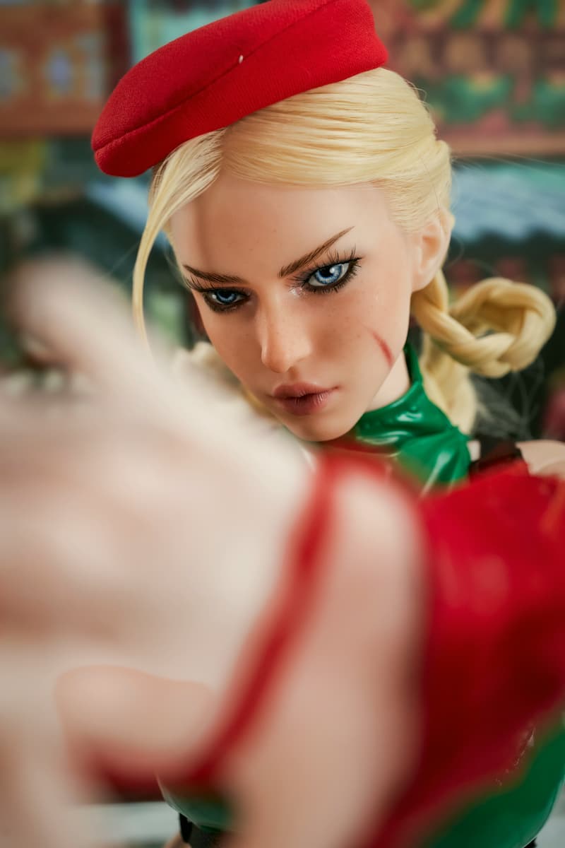 Handsome facial close-up of CLM Si70 KA Freya, a 70cm silicone sex doll. This compact anime doll features a cool expression and lightweight mini design.
