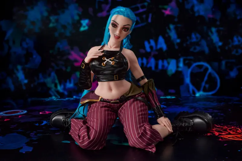 Si70 MO Jetta Mini Sex Doll – Seated on Floor, Cosplay Outfit, Hand on Chest | CLM Classic