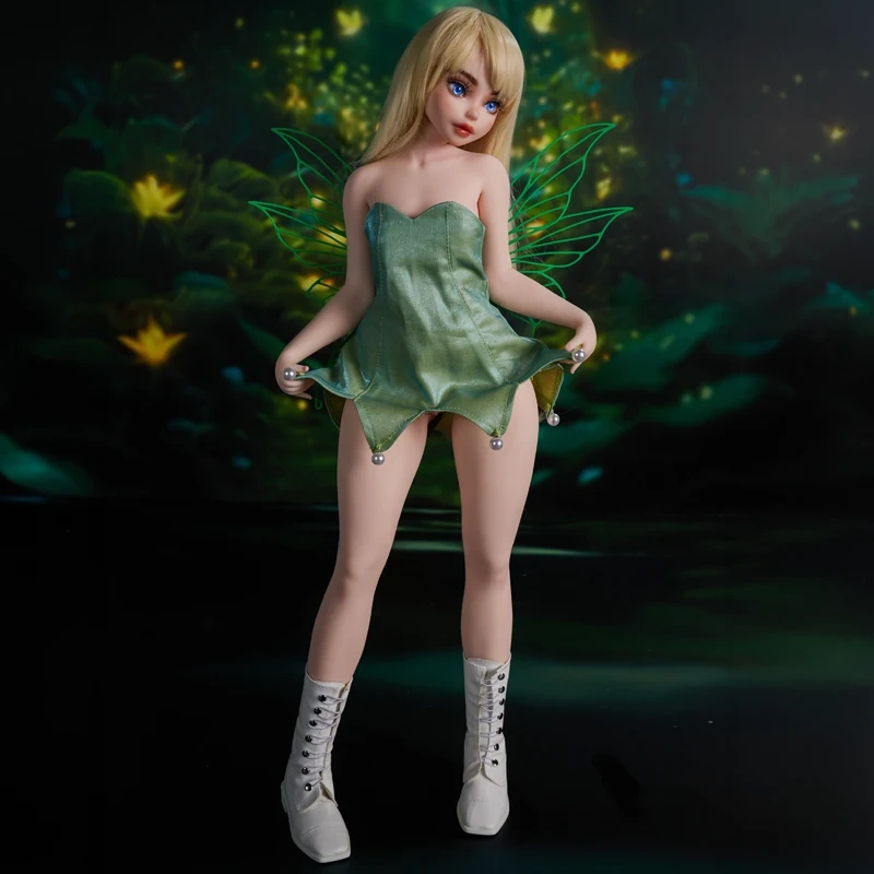 Mini Fairy Fantasy Sex Doll Holly – Full Body Front View Lifting Skirt Pose in Fairy Outfit | CLM Classic