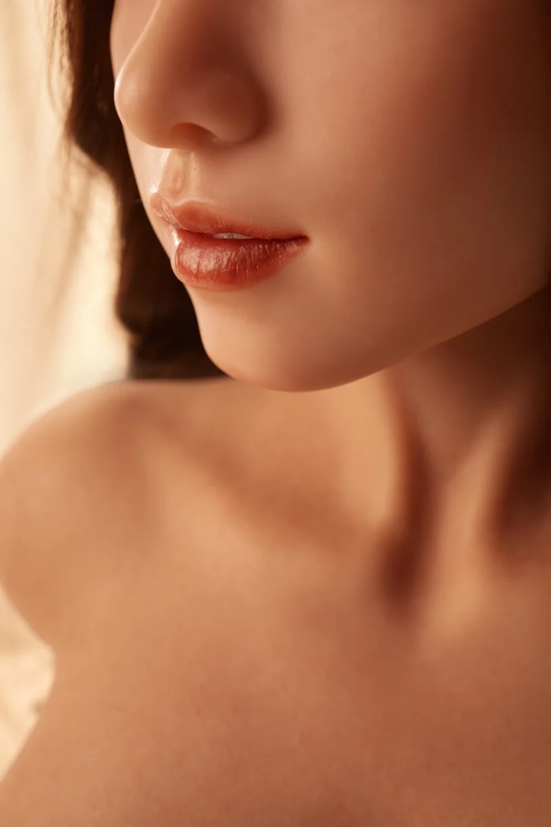 PW-U3 Lumi realistic head and chest torso sex doll with full-body skin texture, photo 9 of 20