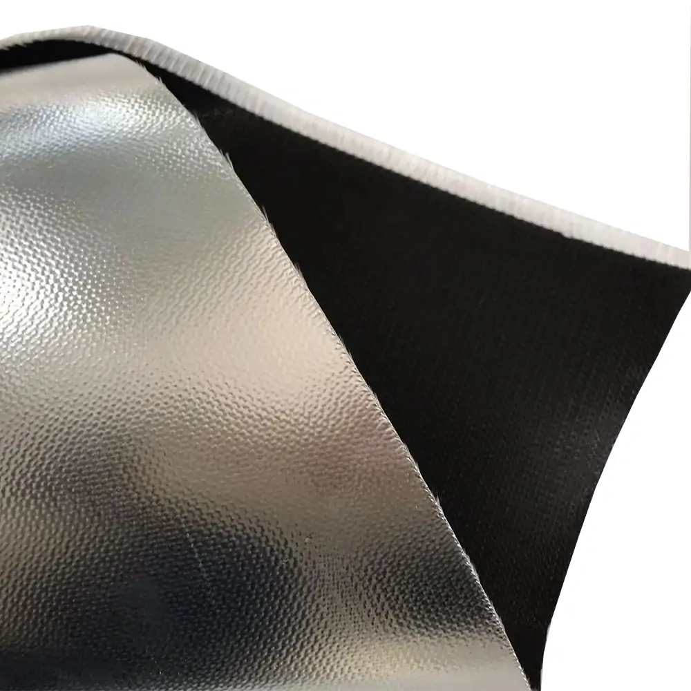Aluminum Foil Silicone Double Sided Fiberglass Fabric
