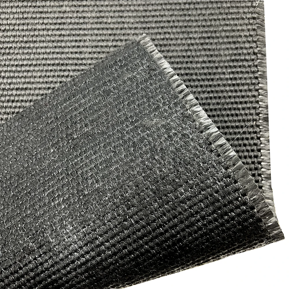 Tecido de fibra de vidro revestido de silicone grafite
