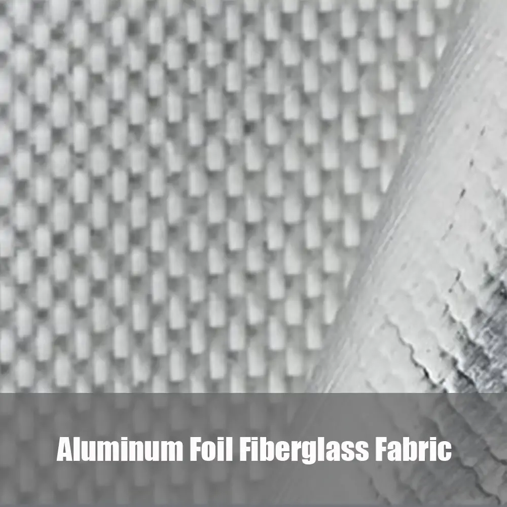 tecido de fibra de vidro de folha de alumínio