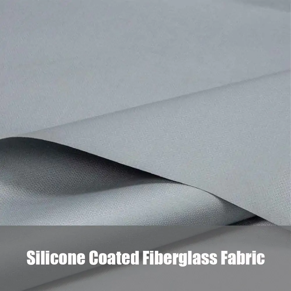 Silicone PTFE Coated Heat Resistant Heat Insulation Cloth Glass Fiber  Fiberglass Fabric for Coating