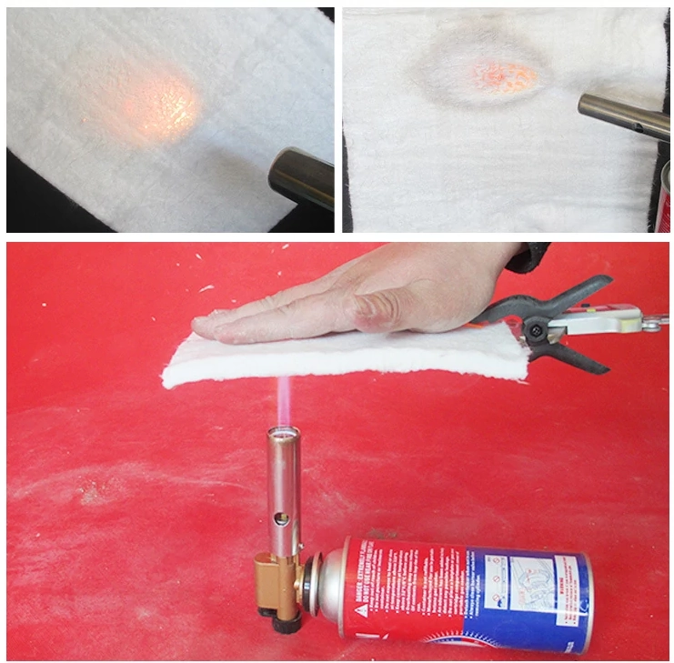 High Silica Fiberglass Needle Mat fire test