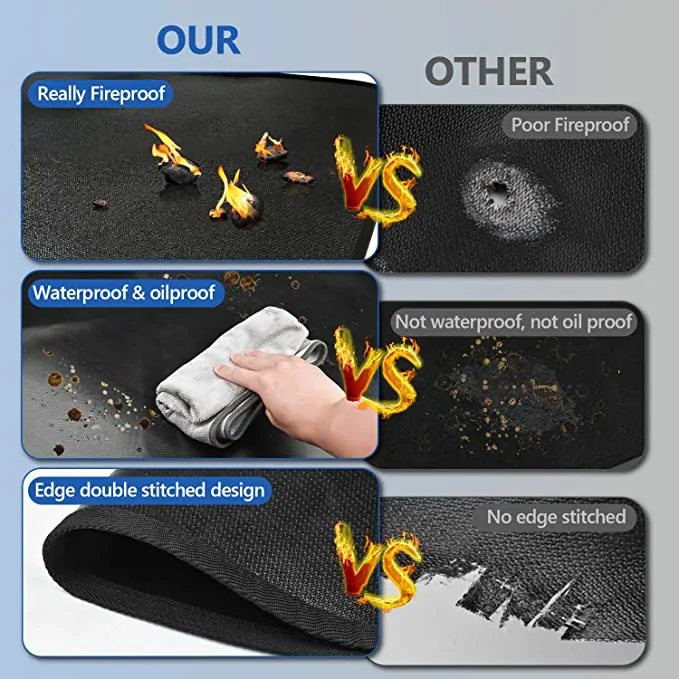 fire pit mat comparison