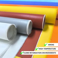 Silicone Coated (Impregnated) Fiberglass Fabric