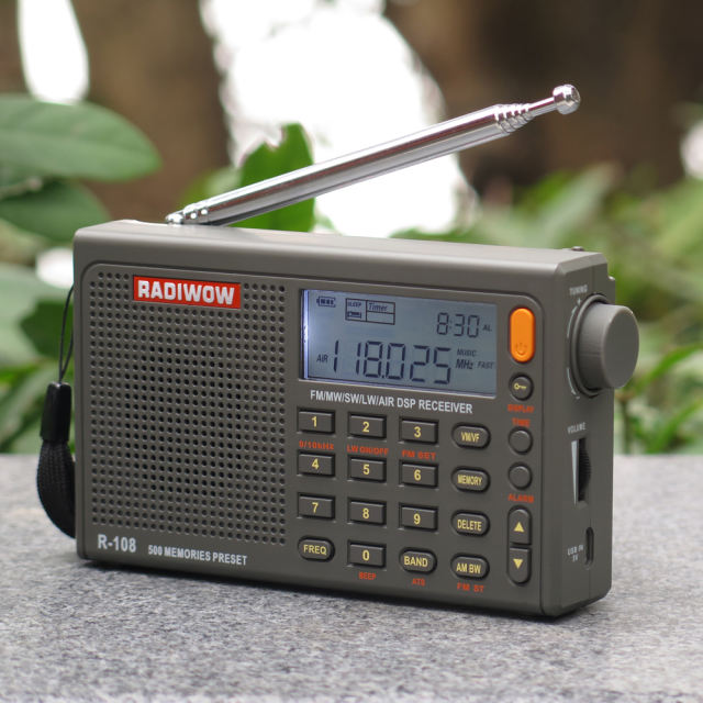 SIHUADON R-108 Radio  FM Stereo/LW/SW/MW /AIR/DSP Receiver