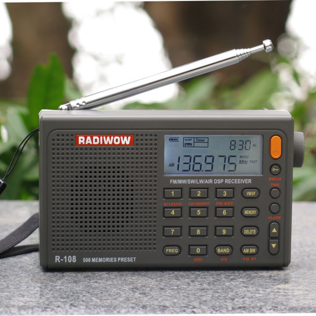 SIHUADON R-108 Radio  FM Stereo/LW/SW/MW /AIR/DSP Receiver