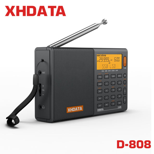 XHDATA D-808  FM stereo/ SW / MW / LW SSB AIR RDS Portable Digital Radio