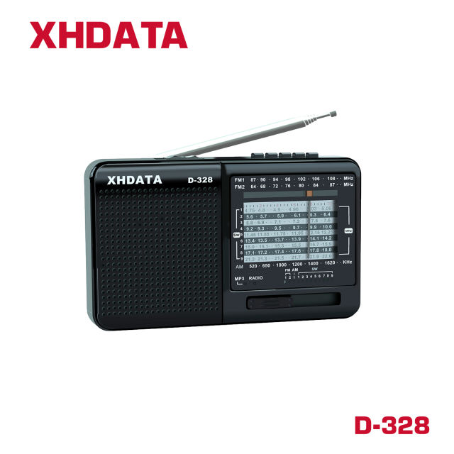 XHDATA D-328 Portable Radio FM AM SW Band MP3 Player ship from US