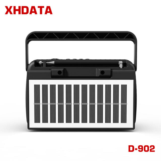 XHDATA D-902 AM FM SW Portable Solar Wireless Radio