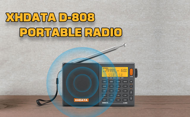 XHDATA D-808 FM SW MW LW SSB Air band radio ship from UK