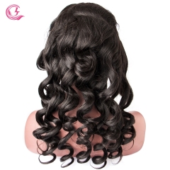 Loose Wave Full Lace Wig  Virgin Hair 130% Density  Medium Brown Lace Wholesale