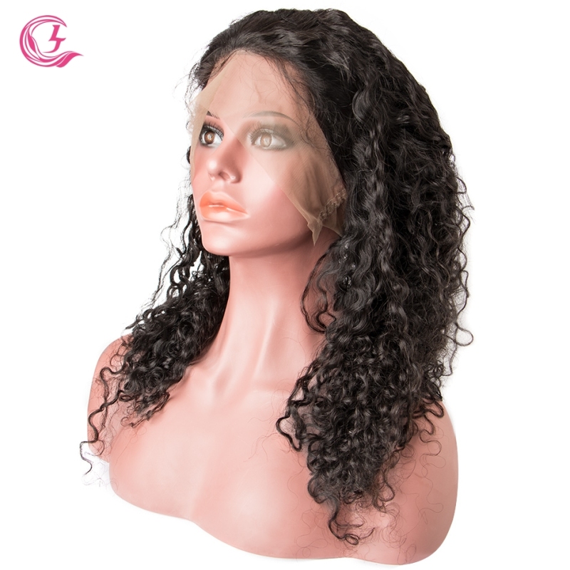 French  Wave Full Lace Wig  Virgin Hair  130% Density  Medium Brown Lace Wholesale