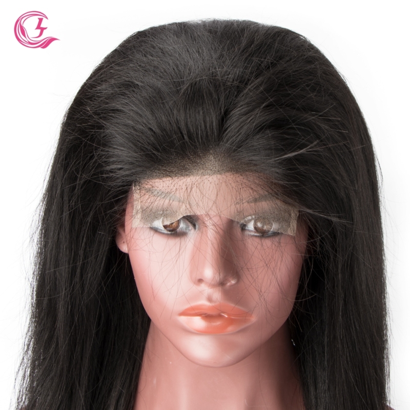 Raw Hair Straight Front Lace Wig  Make By Three Bundles+A Closure  Small Cap Transperant Lace Wholesale